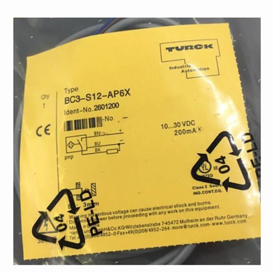 Turck Turck BC3-S12-AP6X 2601200 Inductive sensor PNP electrician tool — product photo
