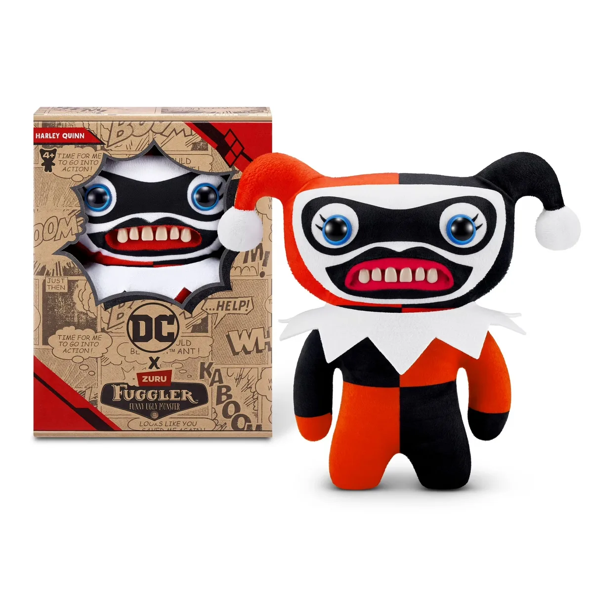 Zuru Zuru Fuggler x DC Harley Quinn Plush White — product photo