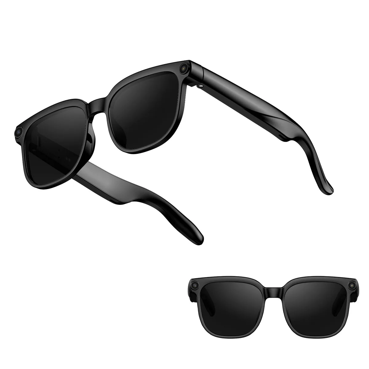 LOKMAT LOKMAT M02S Smart Glasses Black Bluetooth 5.3 4K Camera AI Translation — product photo