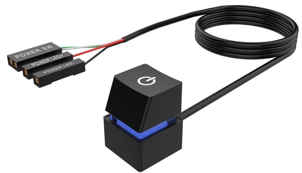 Aomoproing Aomoproing External PC Power Button 6.56ft (Black) — product photo