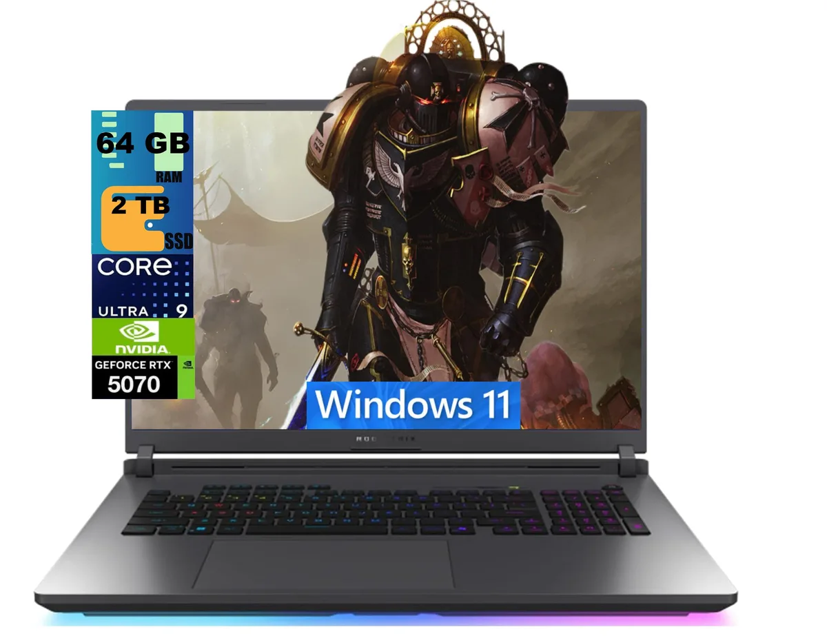ASUS ASUS ROG Strix G18 gaming laptop 18" WQXGA 240Hz Ultra 9 275HX RTX 5070 64GB 2TB — product photo