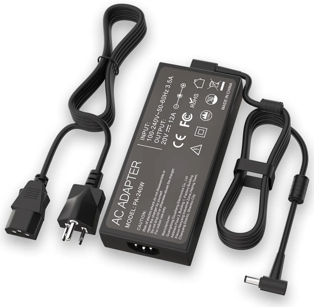 Blueskysea Blueskysea 240W AC Adapter 20V 12A 6.0x3.7mm — product photo