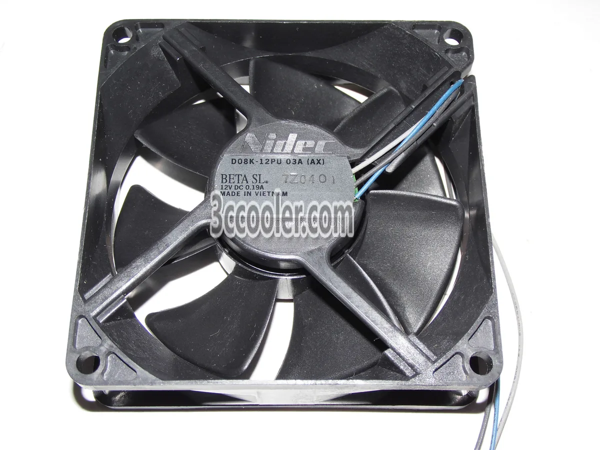 OEM Industries OEM Industries D08K-12PU 80mm 12V 0.19A 3-pin CPU cooler — product photo
