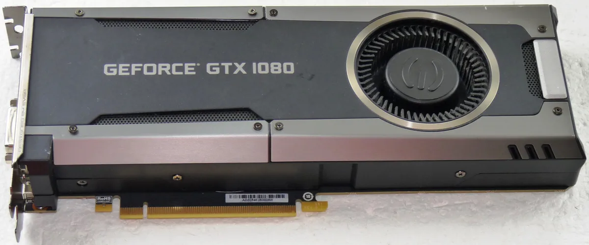 EVGA EVGA GeForce GTX 1080 8GB Single Fan graphics card — product photo