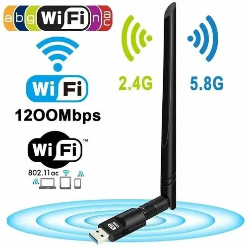  premiumwire AC1300 USB Wi-Fi Adapter 867Mbps 5GHz 400Mbps 2.4GHz USB 3.0 Dual Antenna — product photo