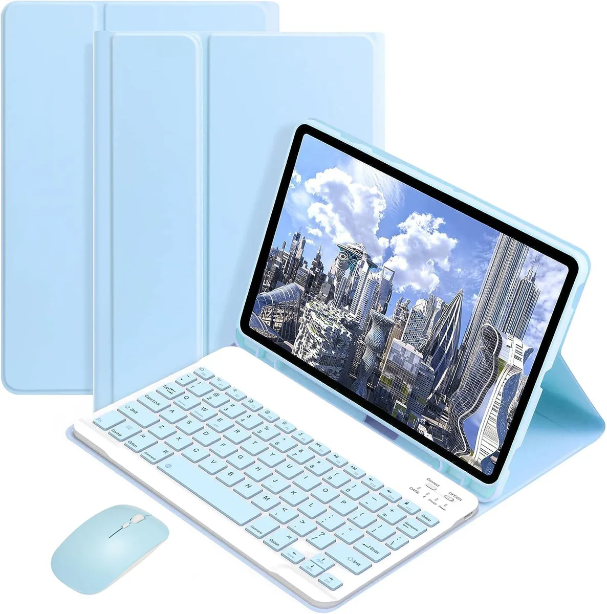 Werleo Werleo SM-X200/X205/X207 Keyboard Case with Wireless Mouse Combo Blue — product photo