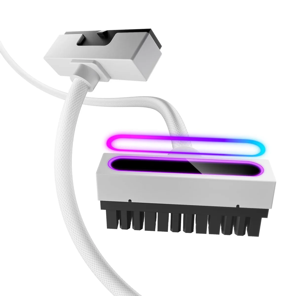  Asiahorse Hydrus ATX 24-pin extension cable White ARGB 90° 30cm — product photo