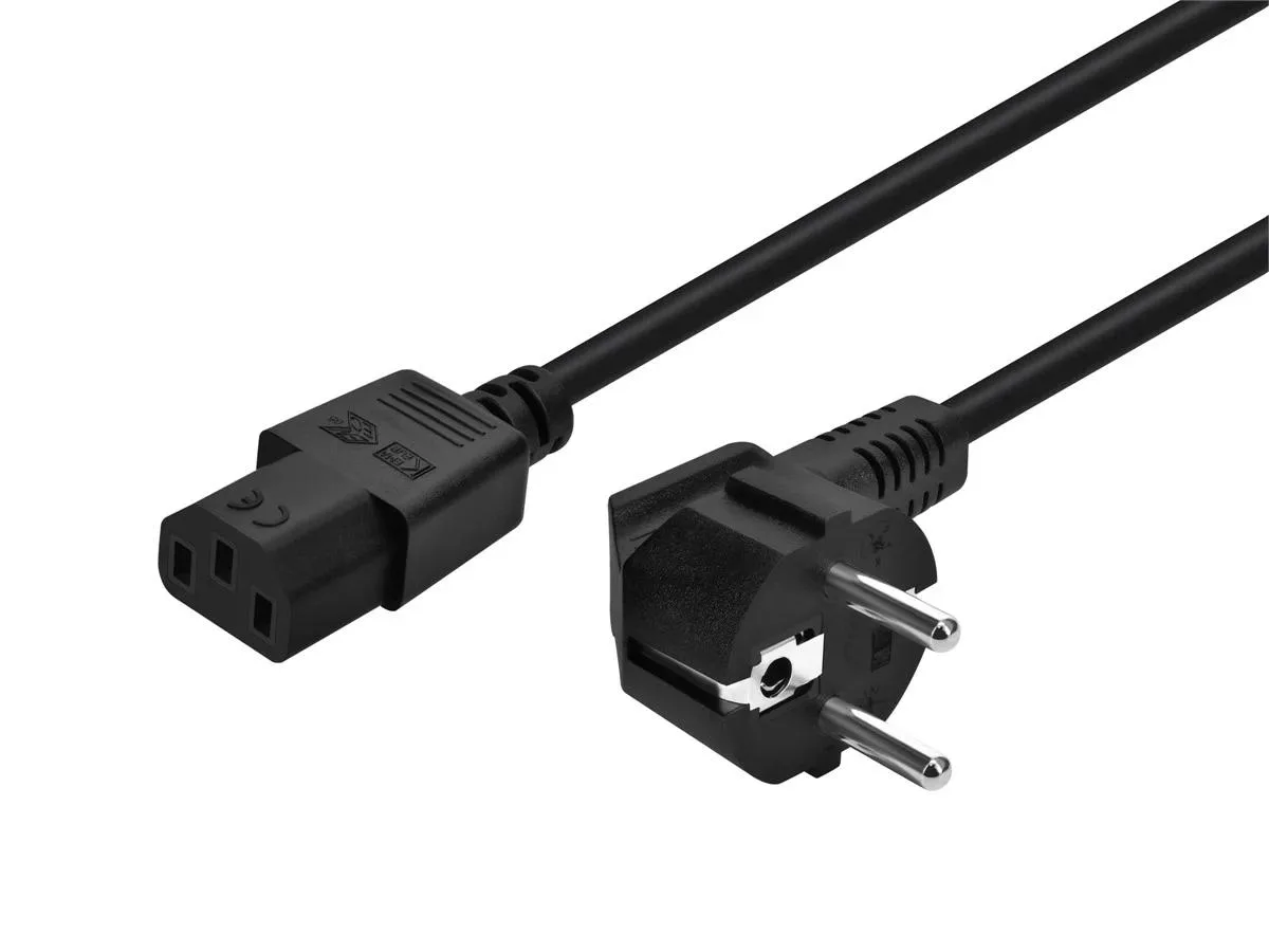 Monoprice Inc. Monoprice 107692 Power Cord 6ft Schuko to C13 18AWG 250V Black — product photo