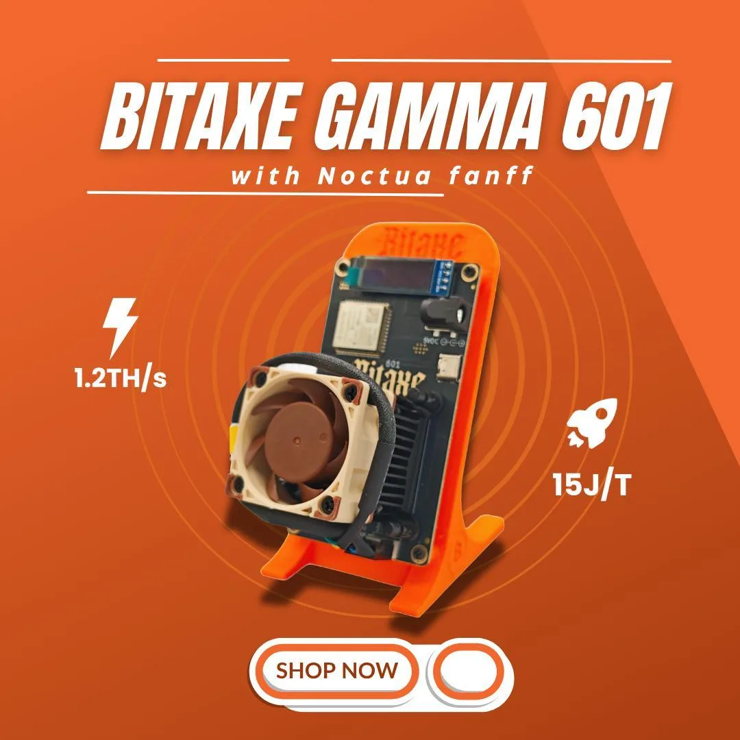 LuckyMiner LuckyMiner Bitaxe Gamma 601 Noctua 1.2TH/s BM1370 mining hardware — product photo