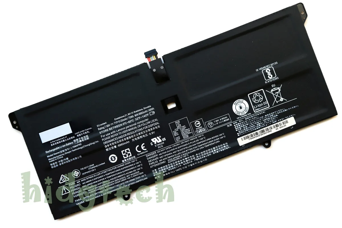 Beisite Beisite L16M4P60 L16C4P61 70Wh laptop battery for Lenovo Yoga 6 Pro 13 920 — product photo