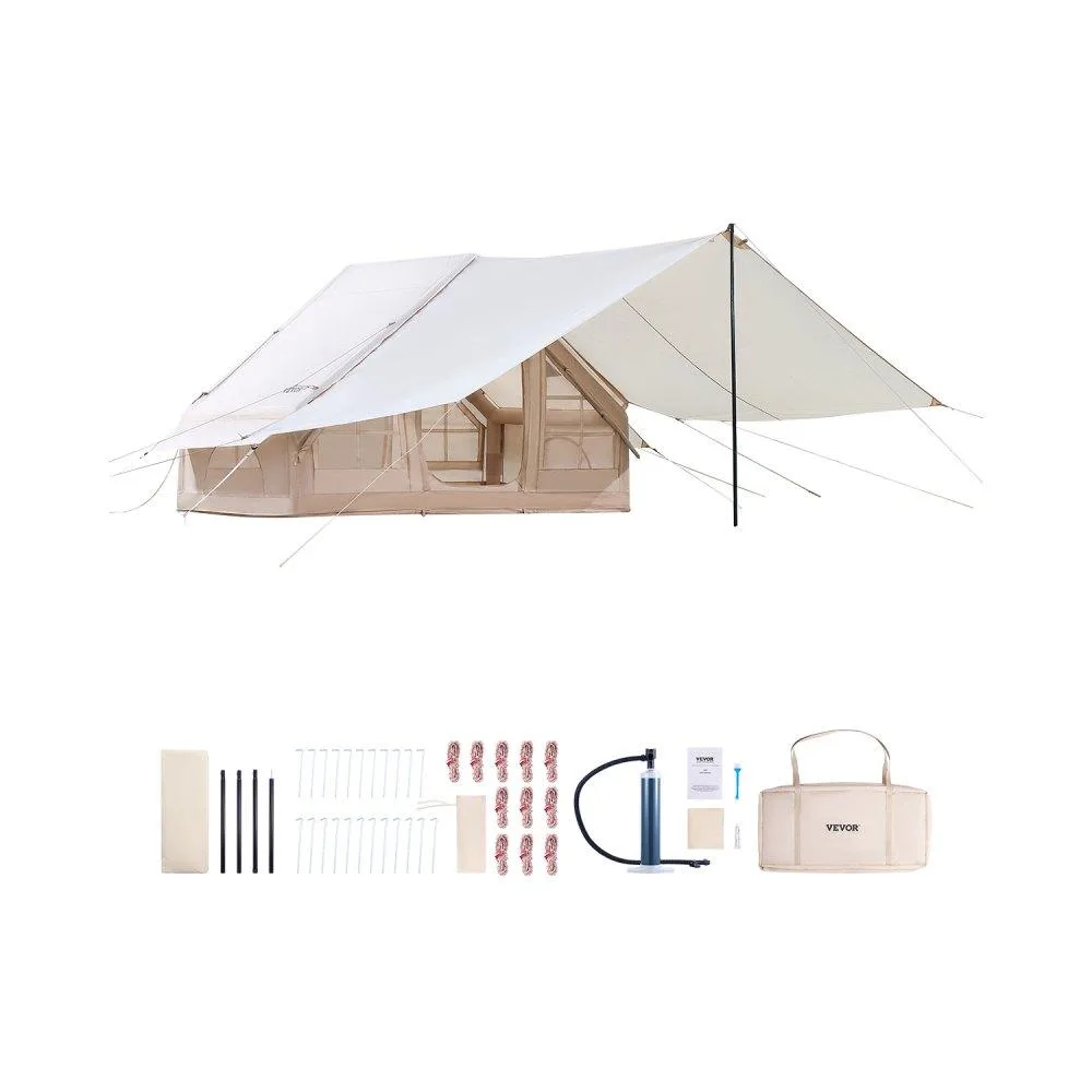 VEVOR VEVOR ZJTM1359 Inflatable Camping Tent 3-5 Person 65 sq ft Beige — product photo