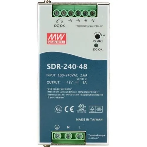 Black Box Corporation Black Box Corporation DIN Rail Industrial Redundant Power Supply 85-264VAC — product photo