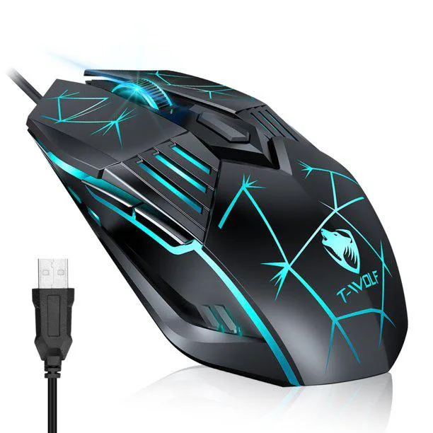 IHDAPP IHDAPP USB Wired Gaming Mouse 3600 DPI 6 Buttons Black — product photo