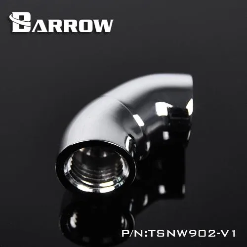 Barrow Mods Barrow Mods TSNW902-V1 90° G1/4 Female-Female Rotary Coupling Silver — product photo