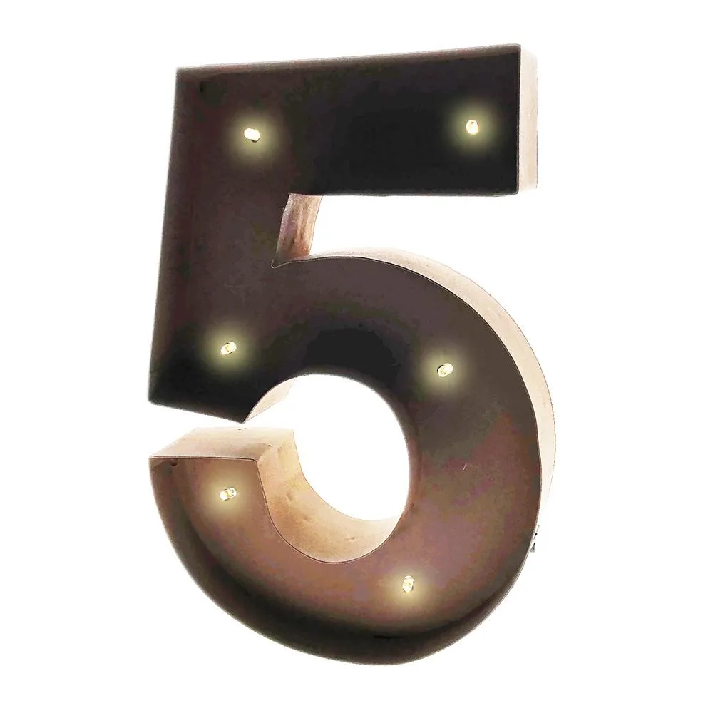 Vandue Corporation Vandue Corporation Modern Home 11" LED Letter Number 5 — product photo