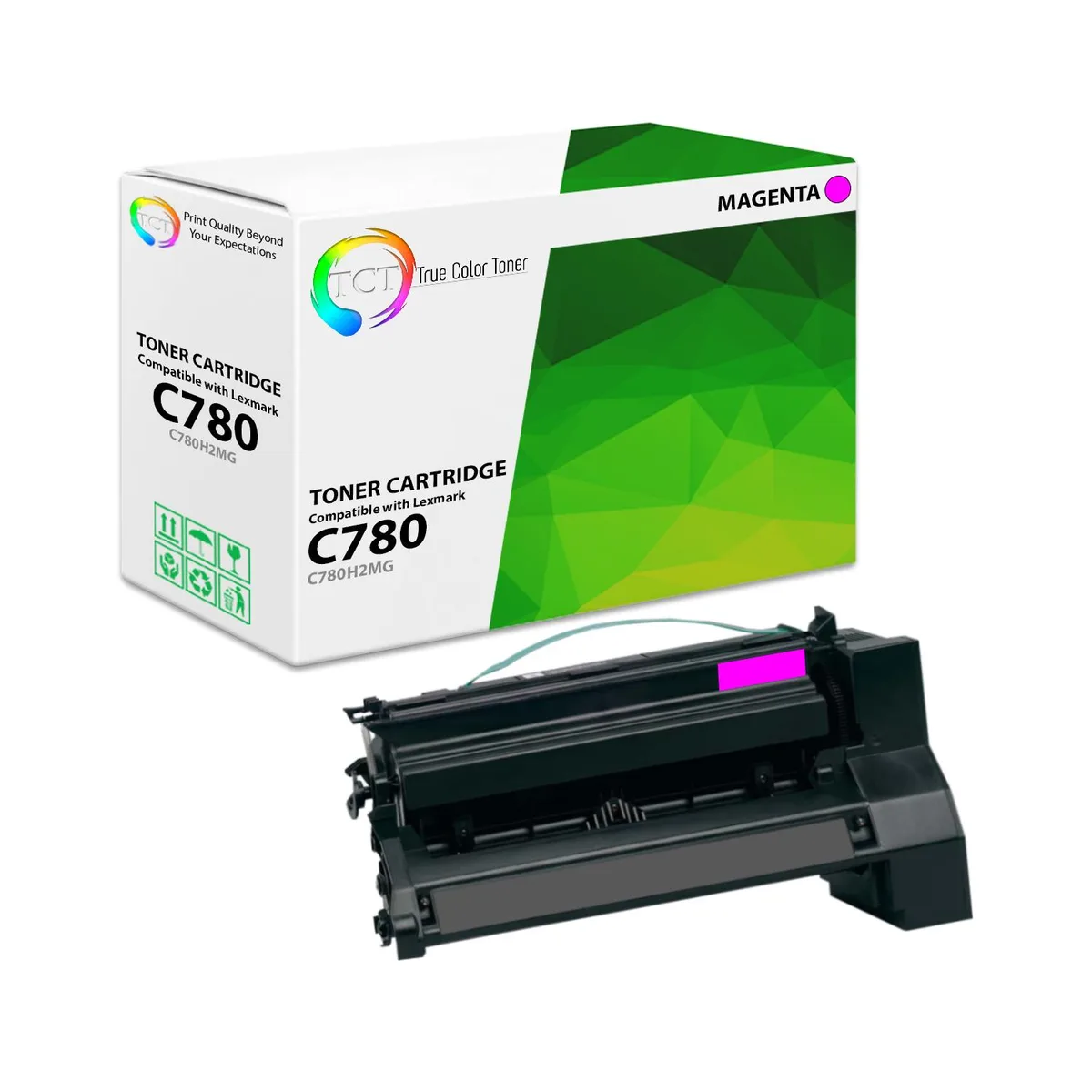 True Color Toner True Color Toner C780H2MG Magenta High Yield toner cartridge 10000 pages — product photo