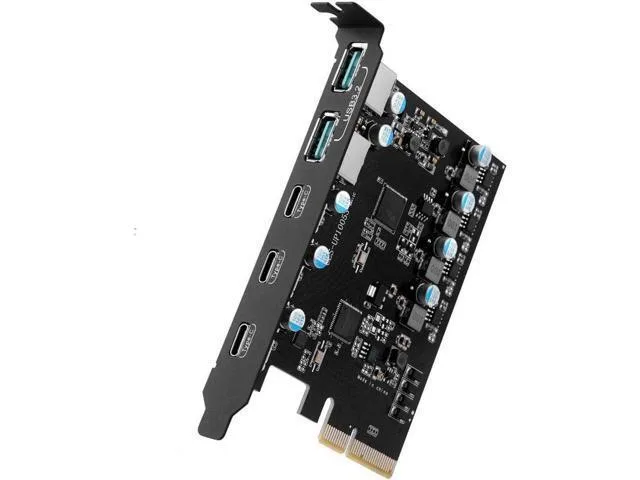 LORDWORLD LORDWORLD PCIe USB 3.2 Gen 2 Card 5 Ports (3× USB-C 2× USB-A) 10Gbps — product photo
