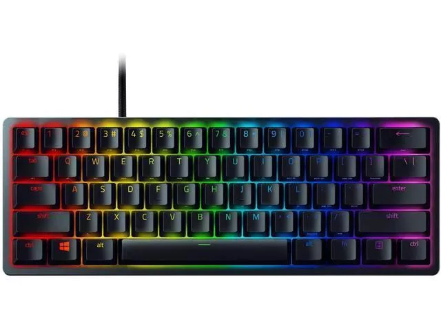 Corn Electronics Corn Electronics Huntsman Mini 60% gaming keyboard Linear Optical Switches 61 keys Classic Black — product photo