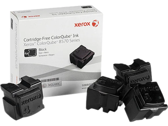 XEROX XEROX 108R00930 Solid Ink Black 4 Sticks 8600 Pages — product photo