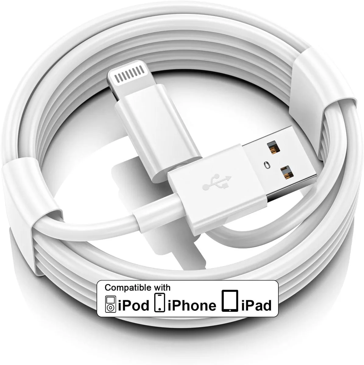 Chopmate Chopmate USB A to Lightning Cable 3ft White — product photo