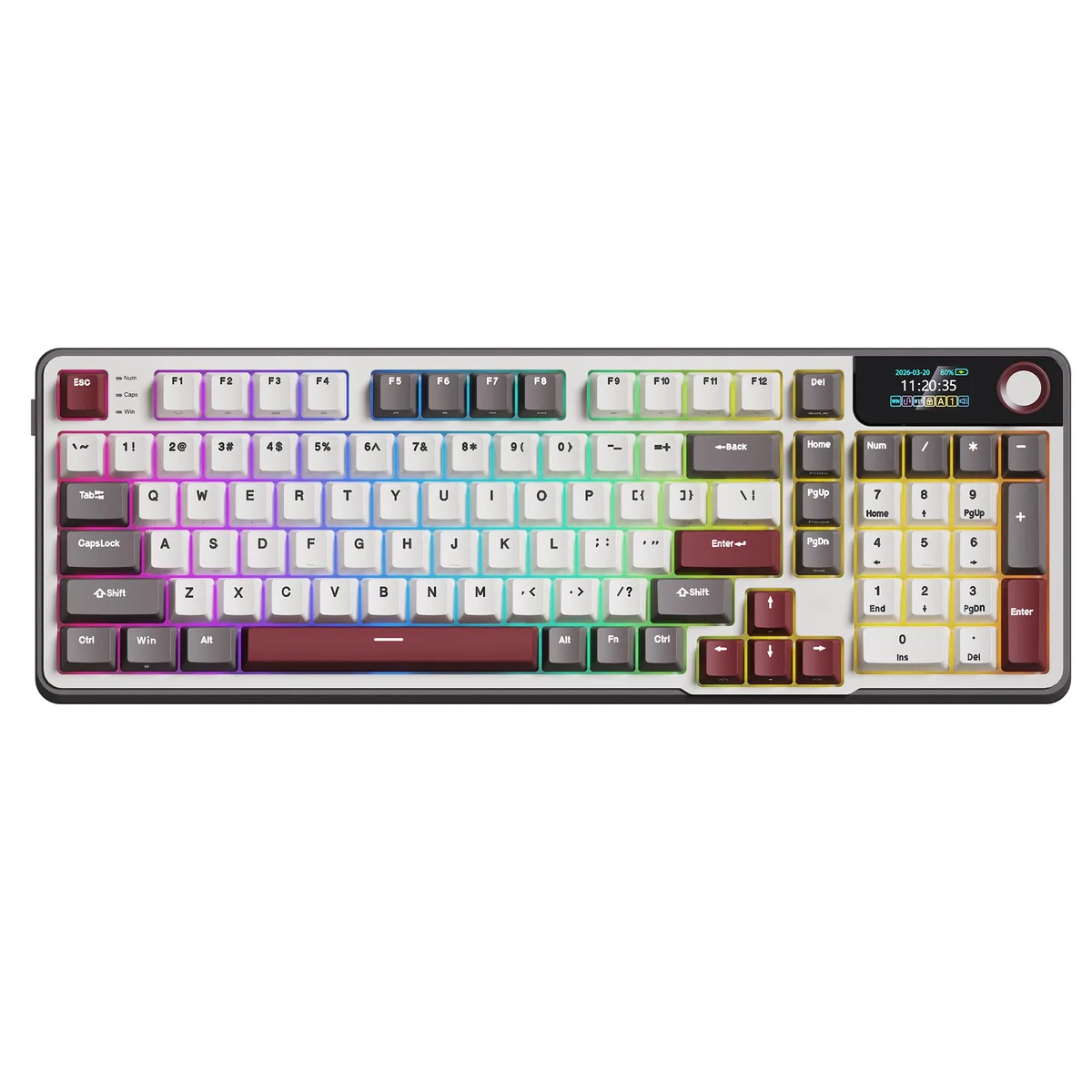 Rosewill Rosewill NEON S96 N gaming keyboard 96% 98 keys Red Switch PBT tri-mode 3750 mAh — product photo