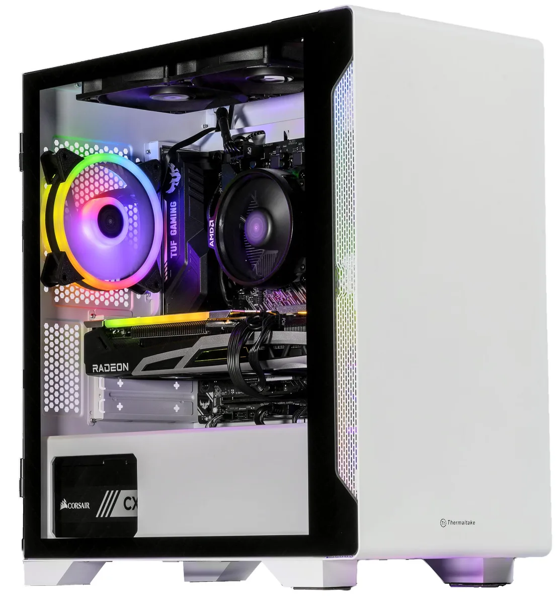 Velztorm Velztorm Nix Snow White gaming PC Ryzen 5 5600X 64GB 4TB RX 6900 XT — product photo