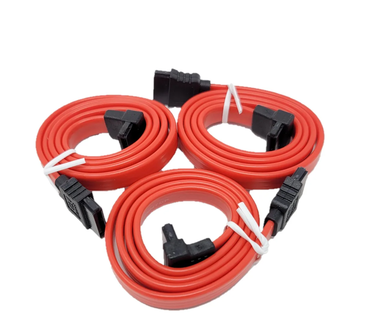 Micro Connectors Micro Connectors 18" SATA III Straight to Right Angle Data Cable 3-Pack — product photo