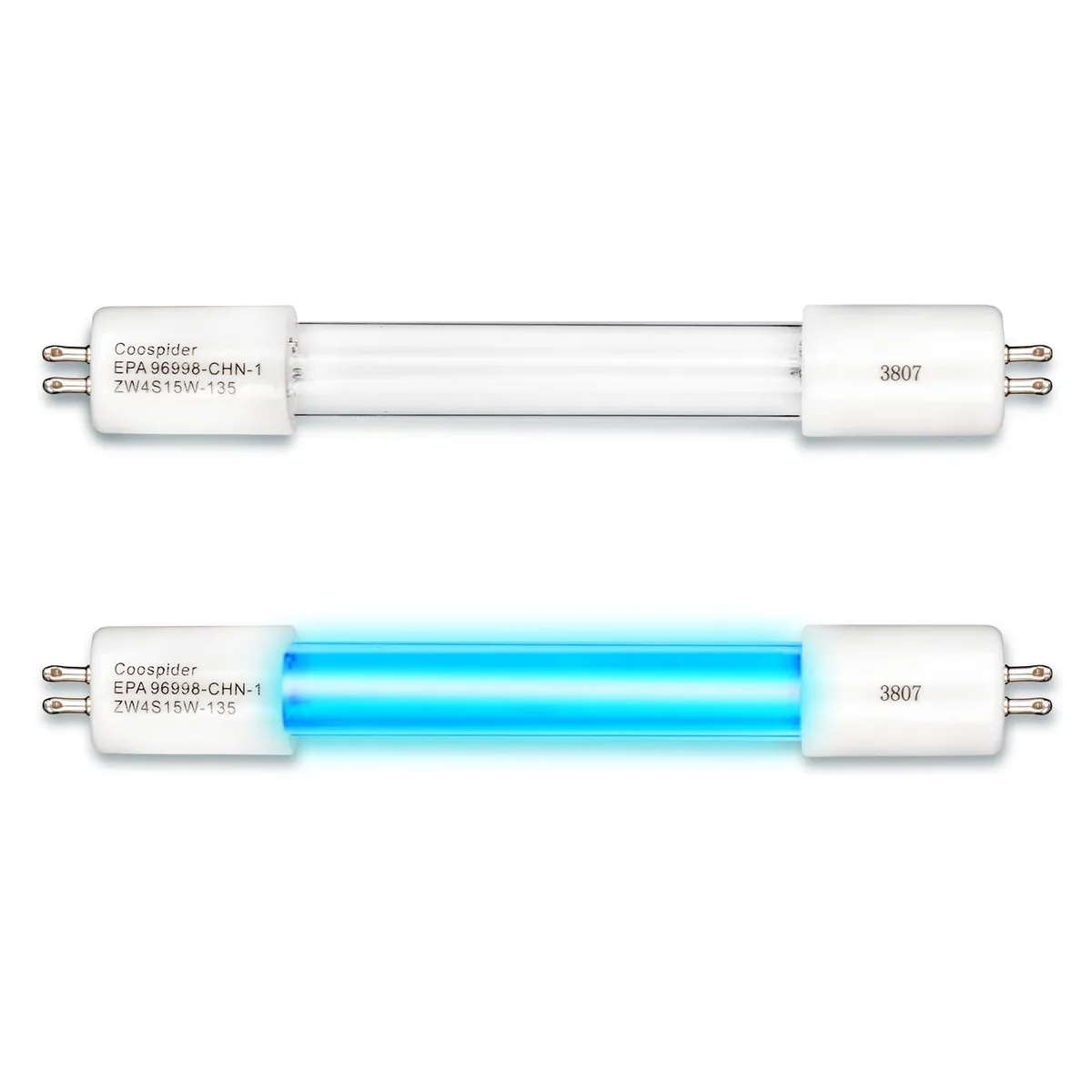  coospider-repta zw4s15w-z135 4W UVC Light Bulb 2 Pack — product photo