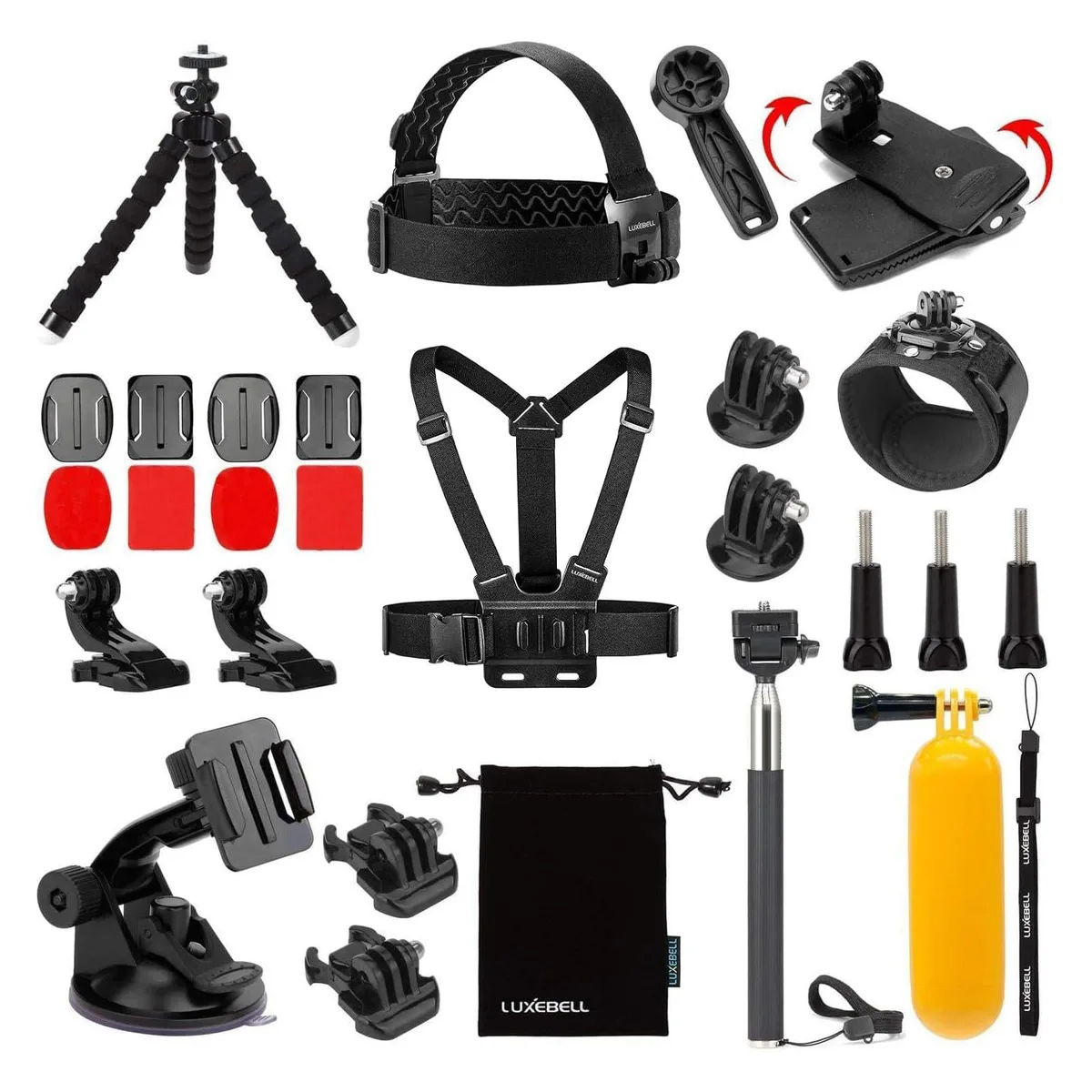  Luxebell SP0006 14-in-1 Action Camera Accessories Kit — product photo