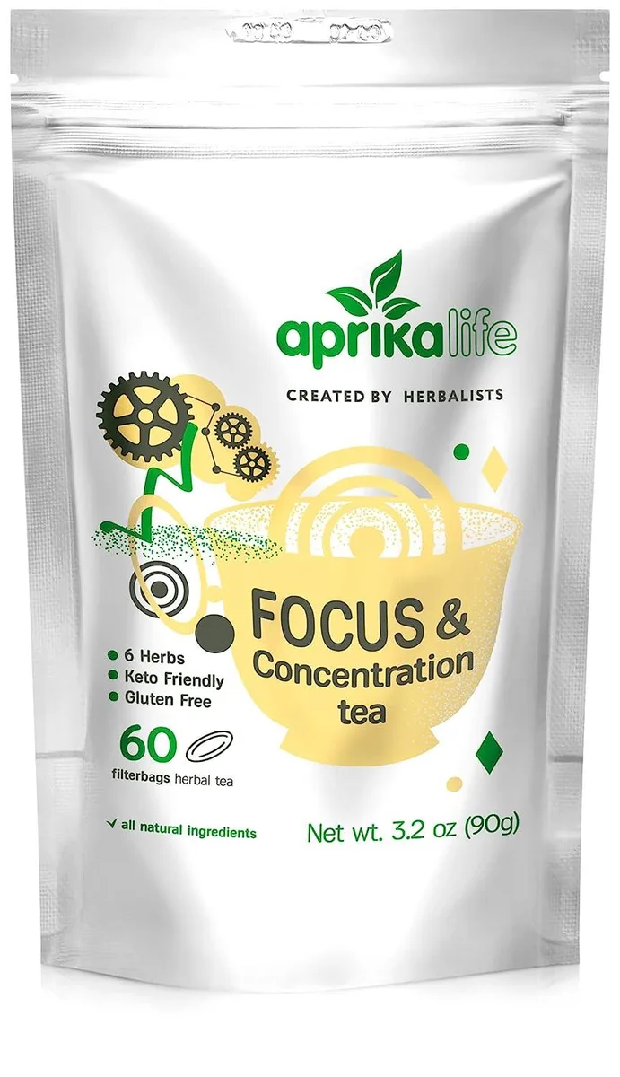 Aprika Life Aprika Life Focus and Concentration Herbal Tea 60 Bags — product photo