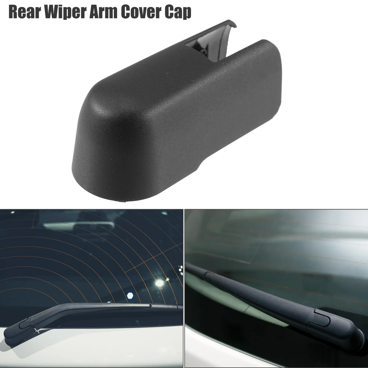 Unique-Bargains Unique-Bargains Rear Wiper Arm Nut Cover Cap Black for Mitsubishi ASX Outlander 2007-2012 — product photo