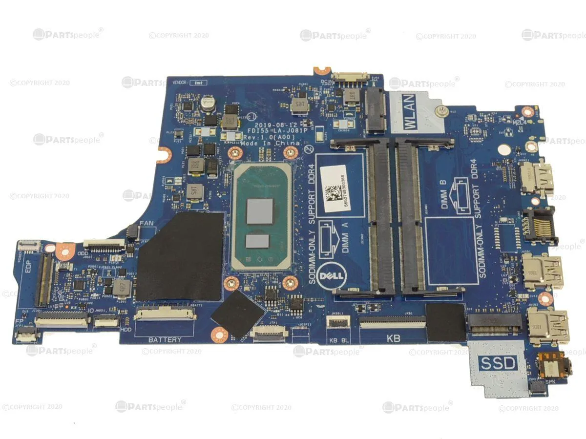 DELL DELL Inspiron 5593 Motherboard Core i5-10210U 1.6GHz PYKXN — product photo