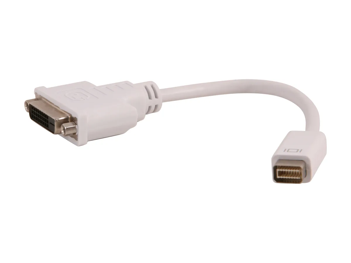 Nippon Labs Nippon Labs AD-MDVIM-DVIF White 8.5" Mini DVI Male to DVI Female Adapter Cable — product photo