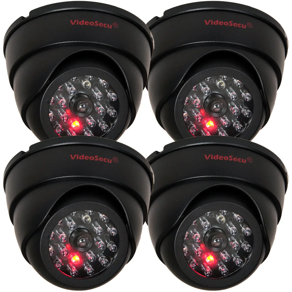 VideoSecu VideoSecu DMY054-N1 4 Pack Dummy Dome CCTV Camera Black — product photo