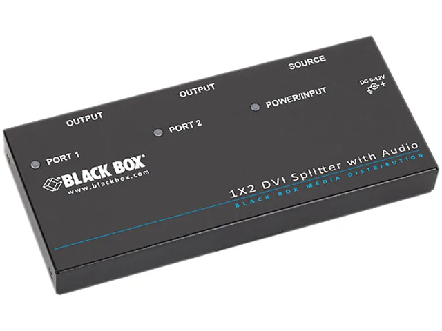 Black Box Corporation Black Box AVSP-DVI1X2 1x2 DVI-D Splitter with Audio — product photo