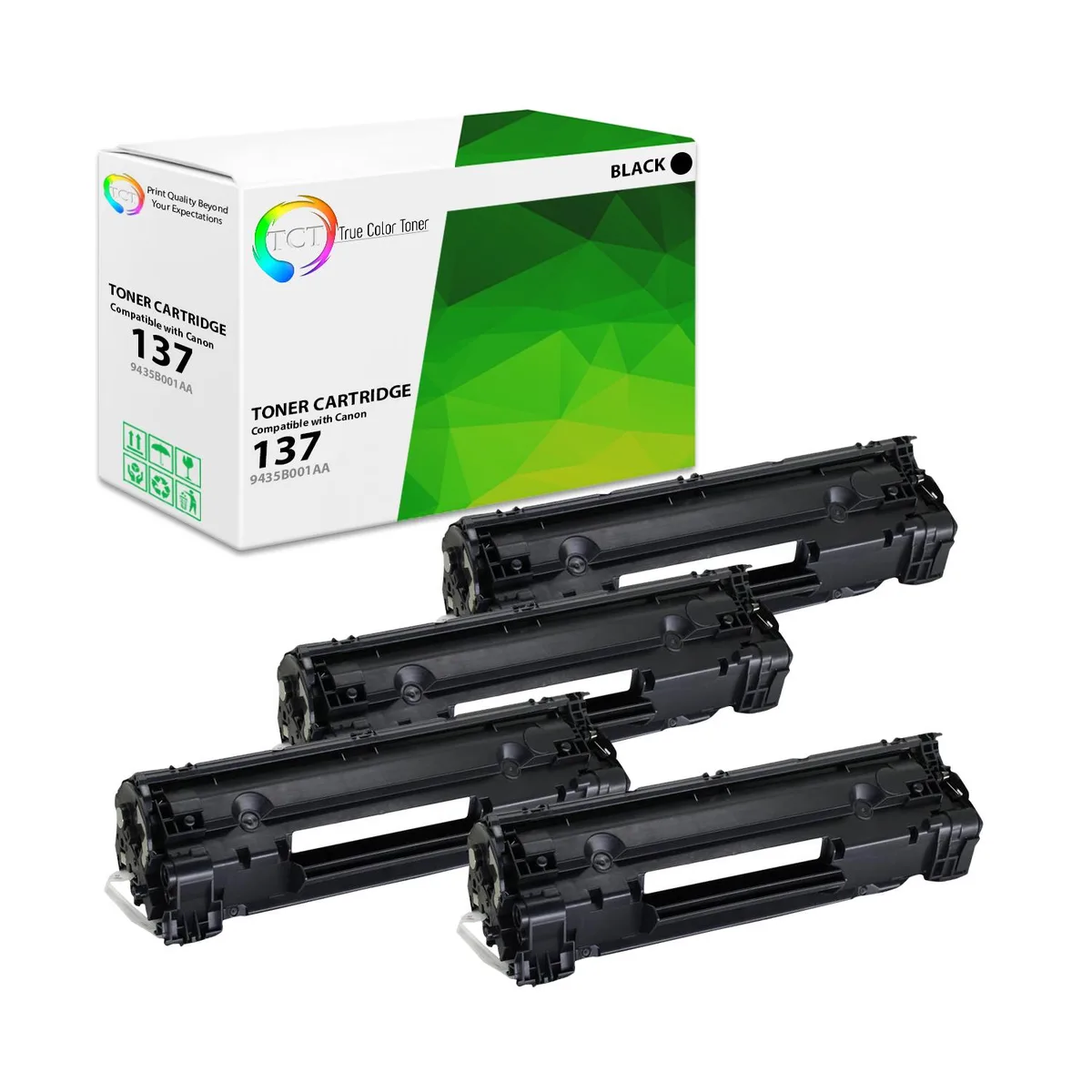 True Color Toner True Color Toner 137 Black 4 Pack Toner Cartridge 2400 Pages — product photo