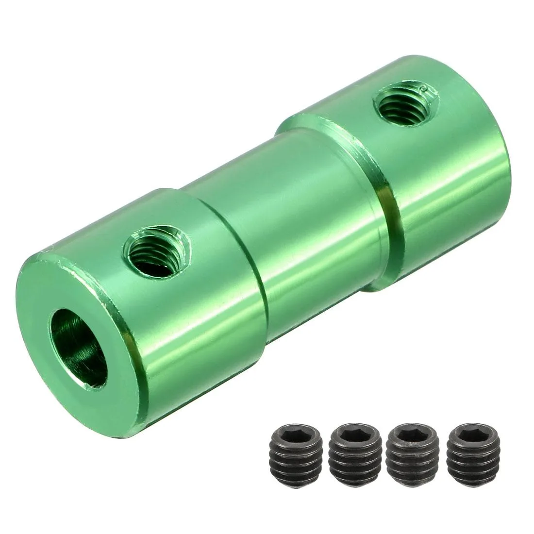 Unique-Bargains Unique-Bargains Shaft Coupling 3mm x 3.17mm Green 25x10mm — product photo