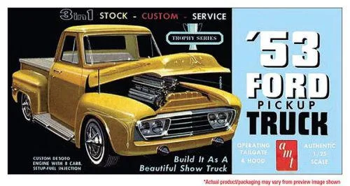 AMT AMT 1953 Ford Pickup Trophy Series 1/25 Scale Model Kit — product photo