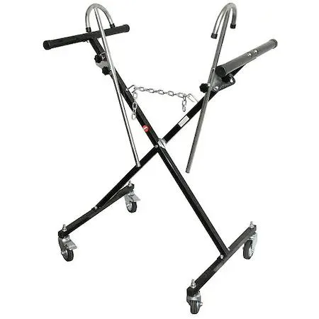 Steel folding bumper stand 52 in tall 48 in wide 200 lb capacity