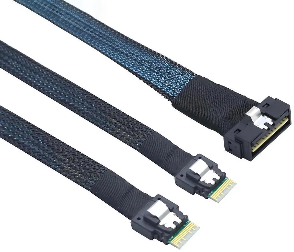 SMUGDESK SMUGDESK SlimSAS LP SFF8654 8i to Dual SFF8654 4i Cable 12G — product photo