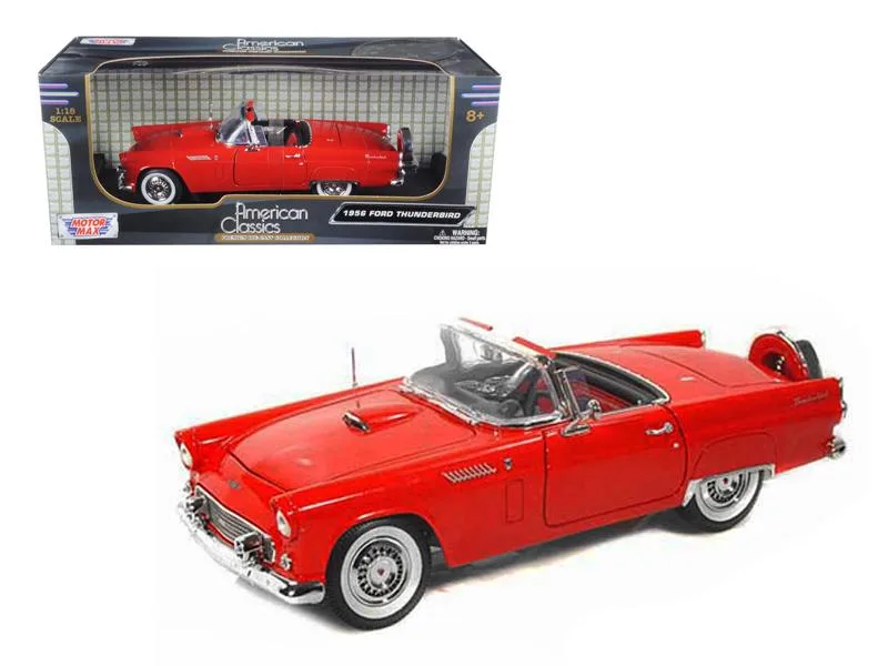MOTORMAX MOTORMAX 1956 Ford Thunderbird Red 1/18 Diecast Model Car — product photo