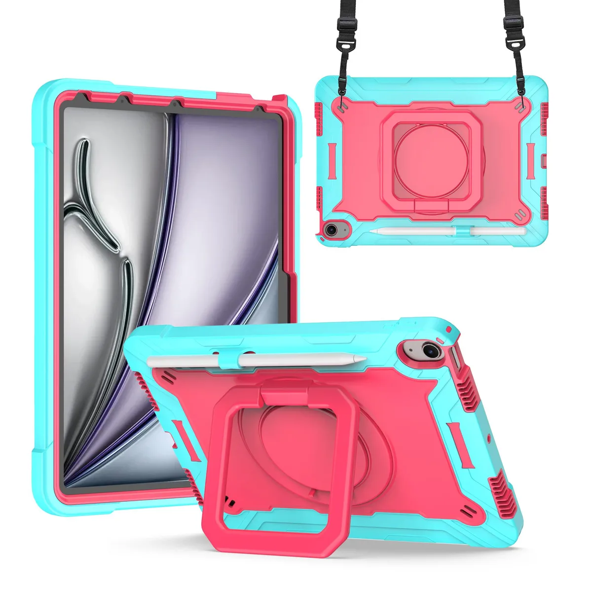 anicestore anicestore iPad 11th/10th Gen Case 11/10.9 Inch Cyan/Pink — product photo