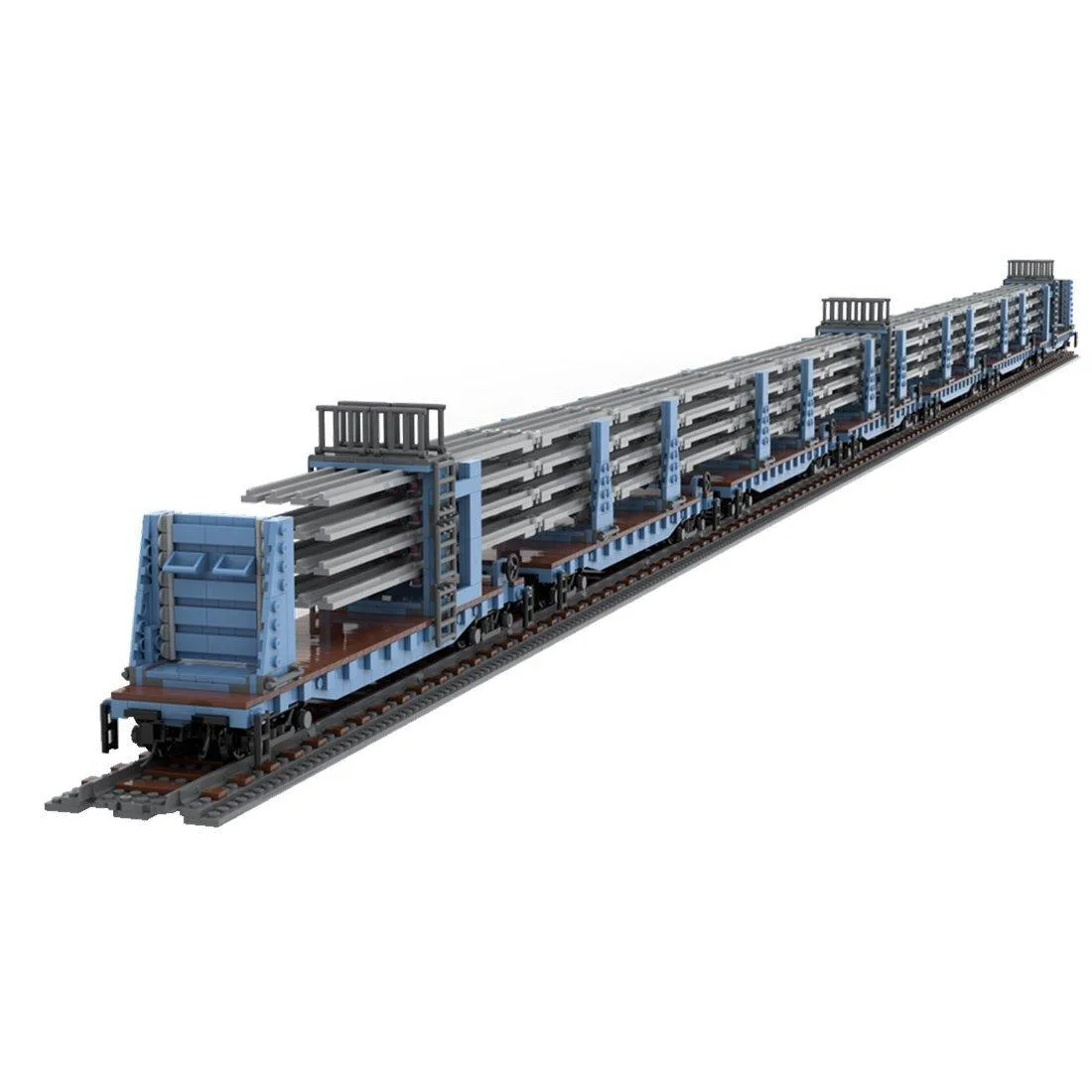 ZITIANYOUBUILD ZITIANYOUBUILD MOC-95942 Welded Rail Car 4709 Parts — product photo