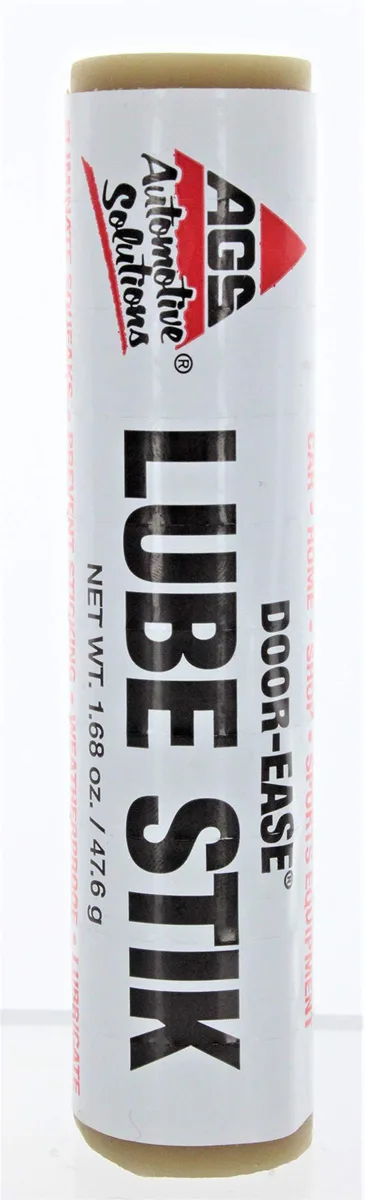 A white twist-up stick lubricant in a plastic tube, 4.25 inches long, 1.68 ounces
