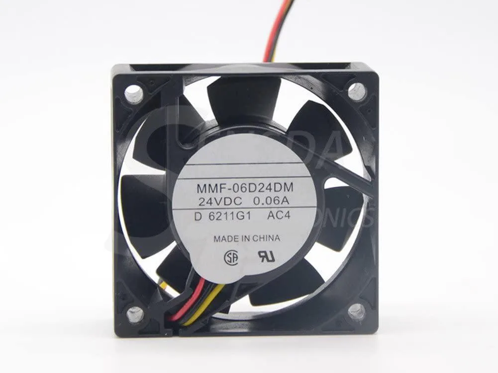 NDLIULEI NDLIULEI MMF-06D24DM-AC4 60x60x25mm 24V 0.06A case fan — product photo