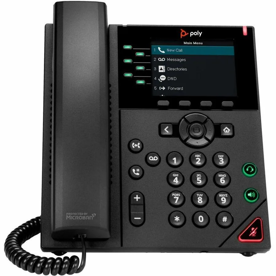 POLY POLY 89B71AA#ABA VVX 350 6-Line IP corded phone — product photo