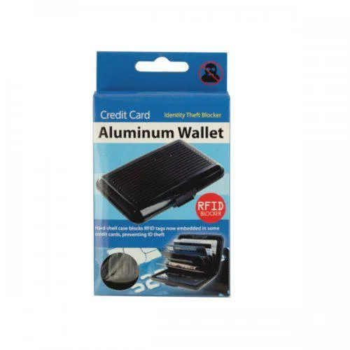 Kole Imports Kole Imports OP709 Aluminum RFID-Blocking Keepsake 4.25" x 0.75" x 3" Black — product photo