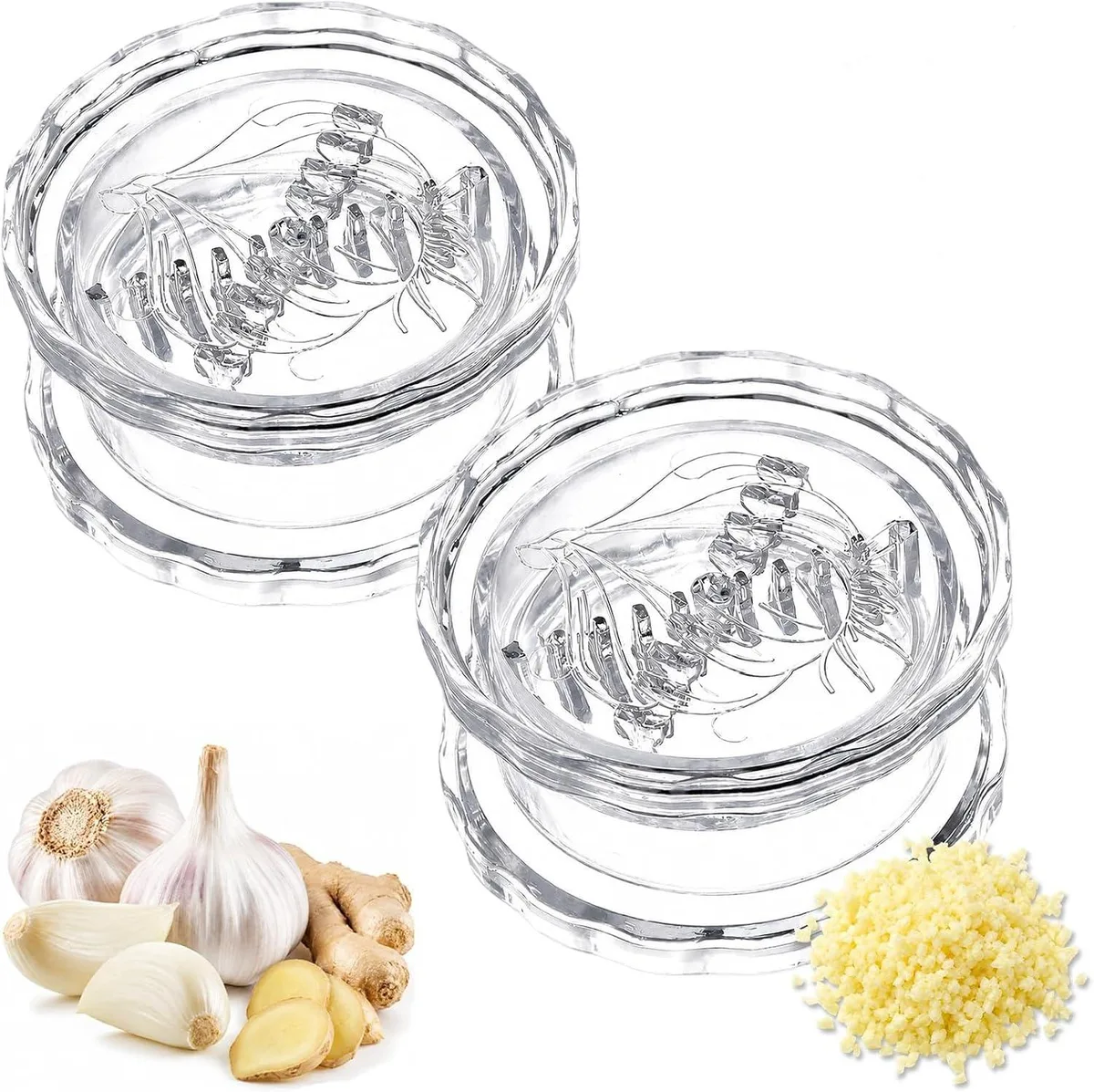  AIRUIXIO DSJ123 garlic twister 2 pc 81 mm wide 41 mm high — product photo