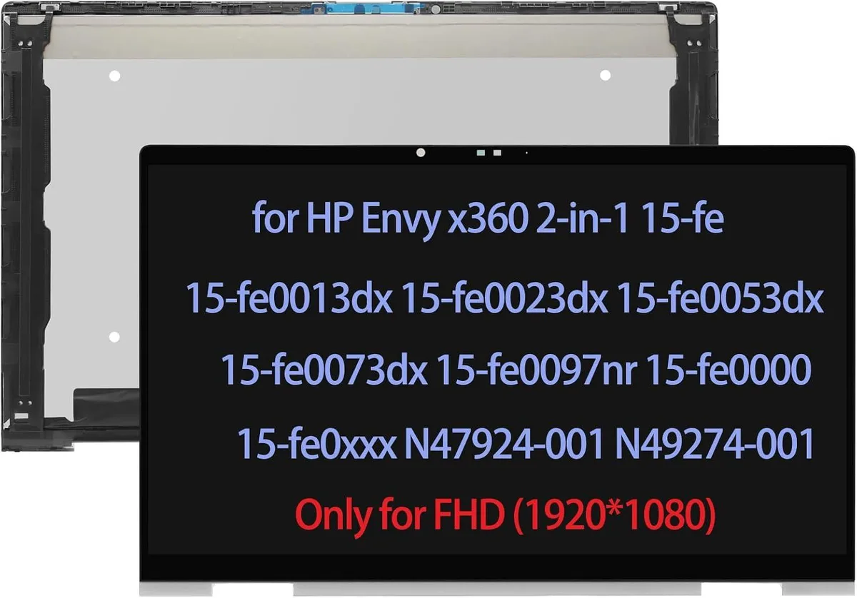 NUOLAISUN NUOLAISUN N47924-001 N49274-001 LCD Touch Screen Digitizer Assembly Bezel FHD for HP Envy x360 15-fe — product photo
