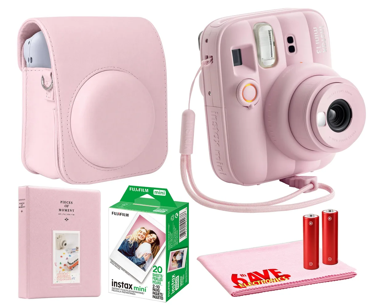 FUJIFILM FUJIFILM INSTAX MINI 13 Instant Film Camera Candy Pink with Film and Accessories — product photo